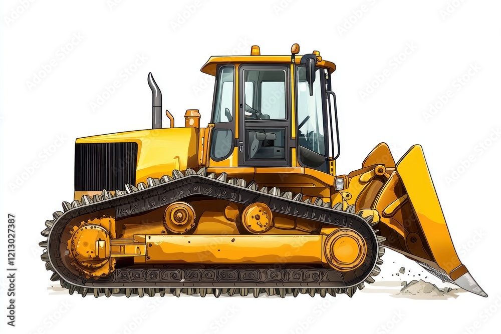 Yellow Bulldozer isolated on white background. Bulldozer icon. Construction Vehicle. Yellow Construction Bulldozer. Heavy yellow bulldozer on a white. Bulldozer tractor isolated on white Yellow Bulldozer isolated on white background. Bulldozer icon. Construction Vehicle. Yellow Construction Bulldozer. Heavy yellow bulldozer on a white. Bulldozer tractor isolated on white