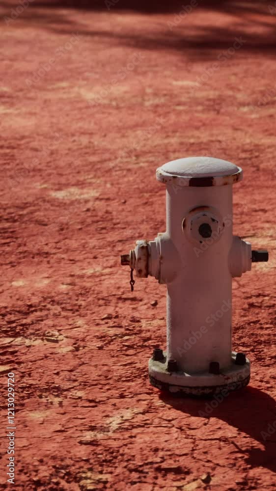 old rusted fire hydrant in desert