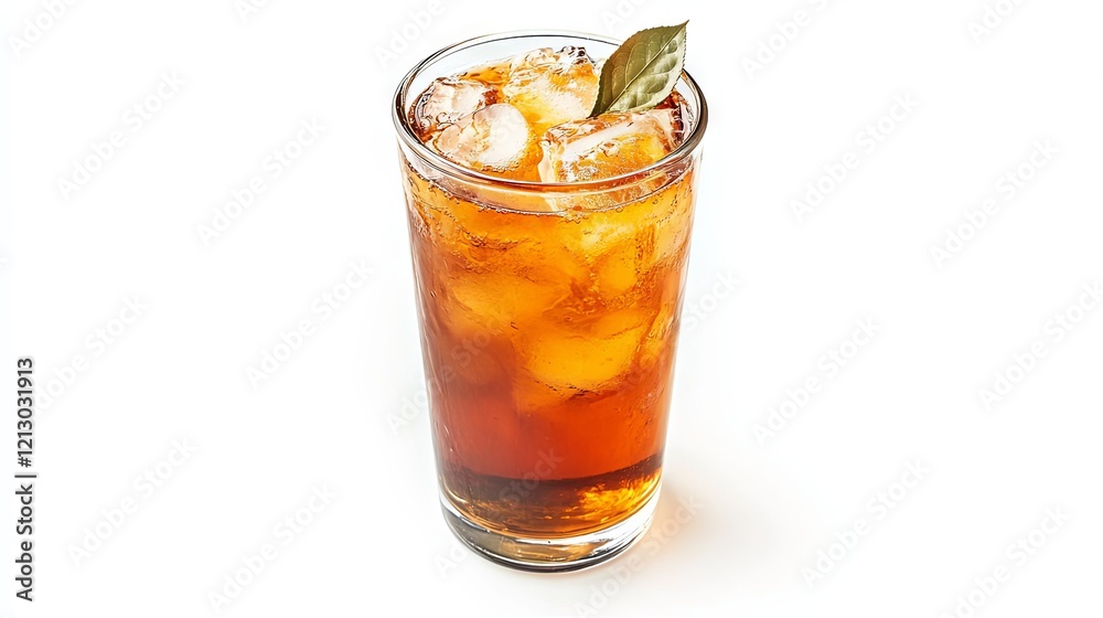 A Refreshing Iced Tea in a Glass