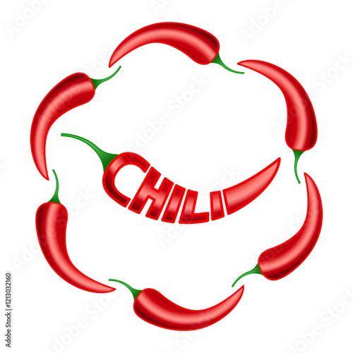 Chili peppers illustration