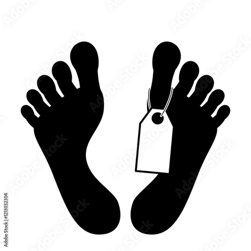 Toe tag icon