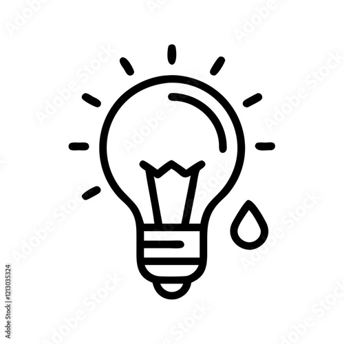 Glühbirne Symbol