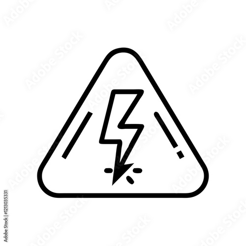 Warnung Hochspannung Elektrizität Symbol