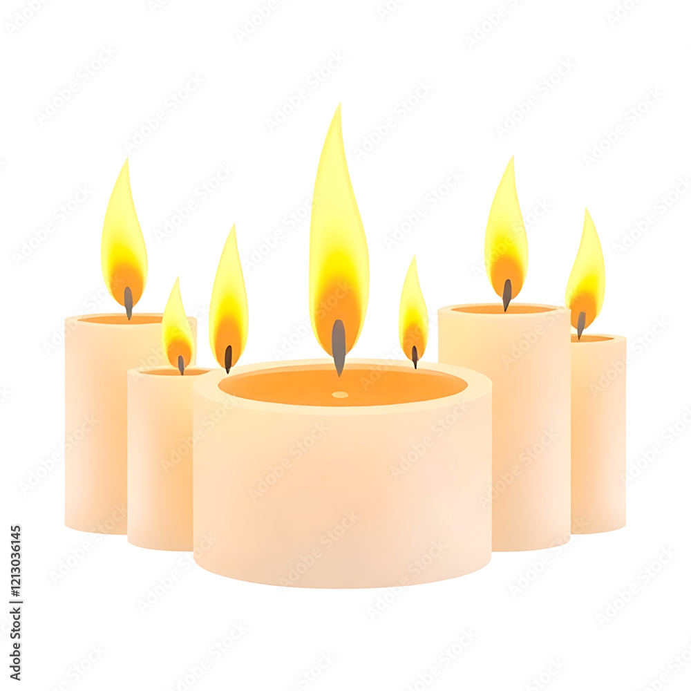 Group of lit candles, warm and inviting. Group of lit candles, warm and inviting.