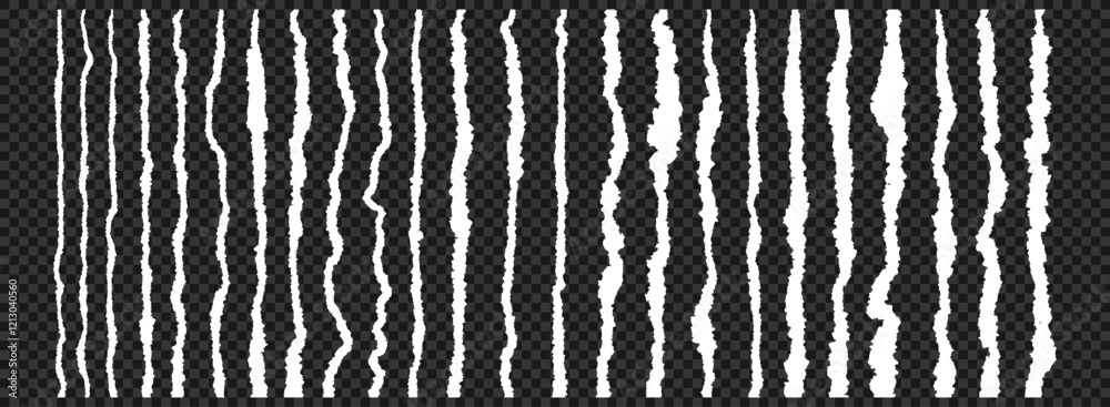 ripped or torn texture pieces of paper edge set. Torn paper edge element for social media business banner or planning sheets of paper. Ripped newspaper clip art. ripped paper note grunge brush stroke.