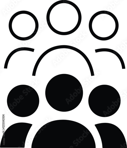 set of black and white icons Vector Icons Set illustration black and white