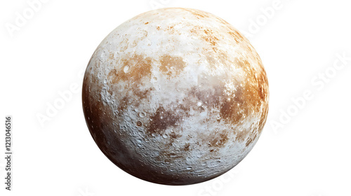 Moon isolated on transparent background