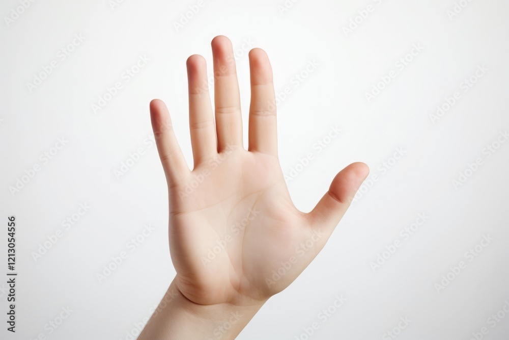 Prohibited Touching. No Touching Sign on White Surface or Table - Hand Gesture - Signage Concept Prohibited Touching. No Touching Sign on White Surface or Table - Hand Gesture - Signage Concept