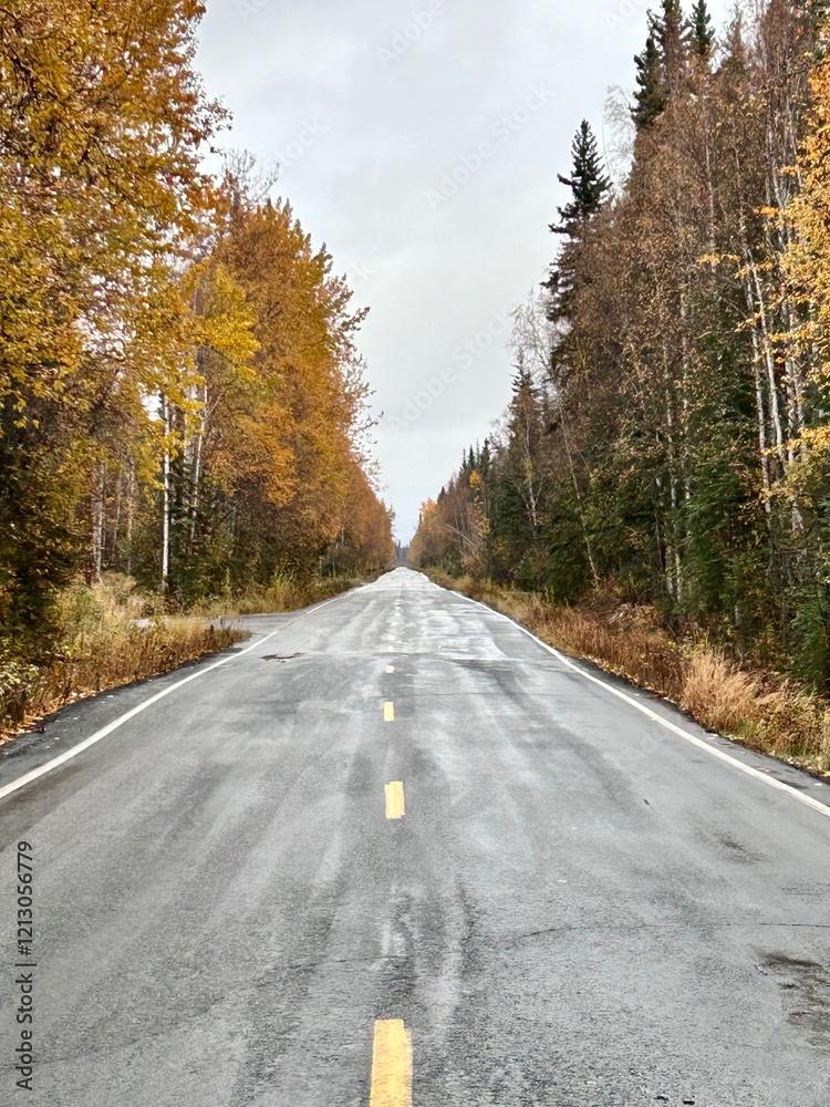 Fototapeta premium road in autumn