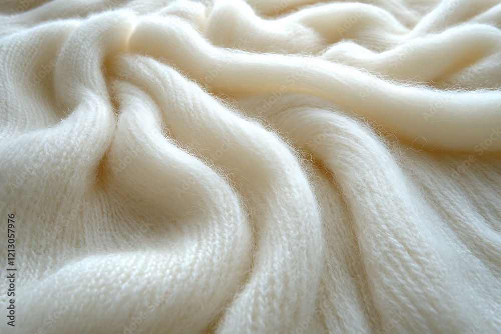Soft Fluffy White Knitted Fabric Texture Soft Fluffy White Knitted Fabric Texture