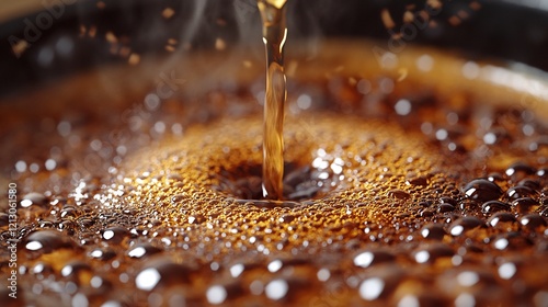 Pouring Hot Coffee Close up