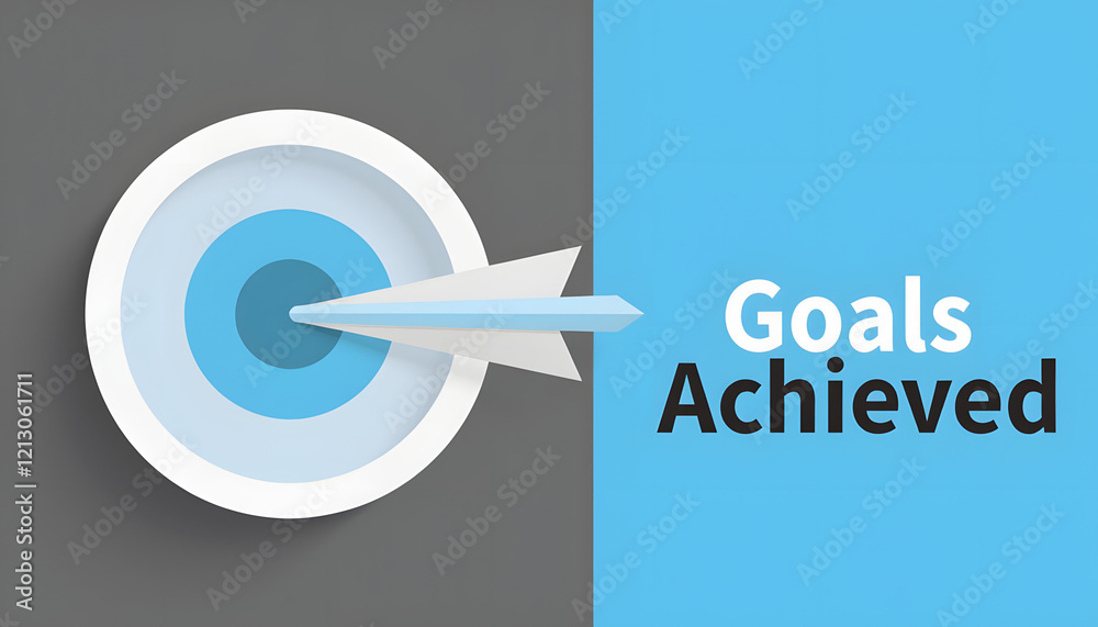 Target with arrow and text Target with arrow and text