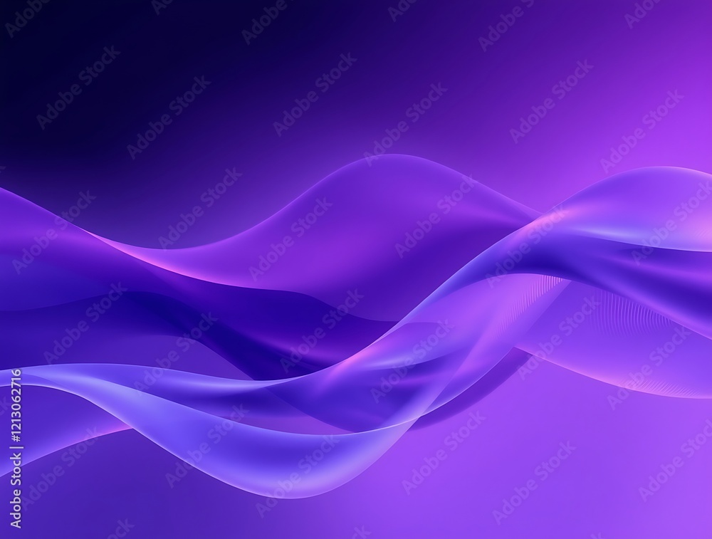 Abstract Purple Waves Flowing Design Abstract Purple Waves Flowing Design