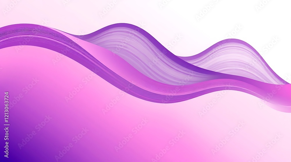 Abstract Purple Waves Flowing Softly Across a Gentle Gradient Abstract Purple Waves Flowing Softly Across a Gentle Gradient