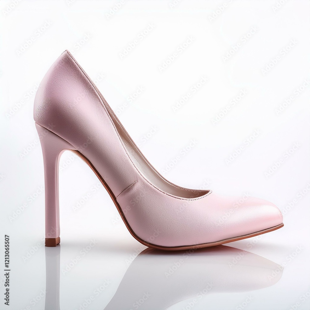 pink high heels shoes