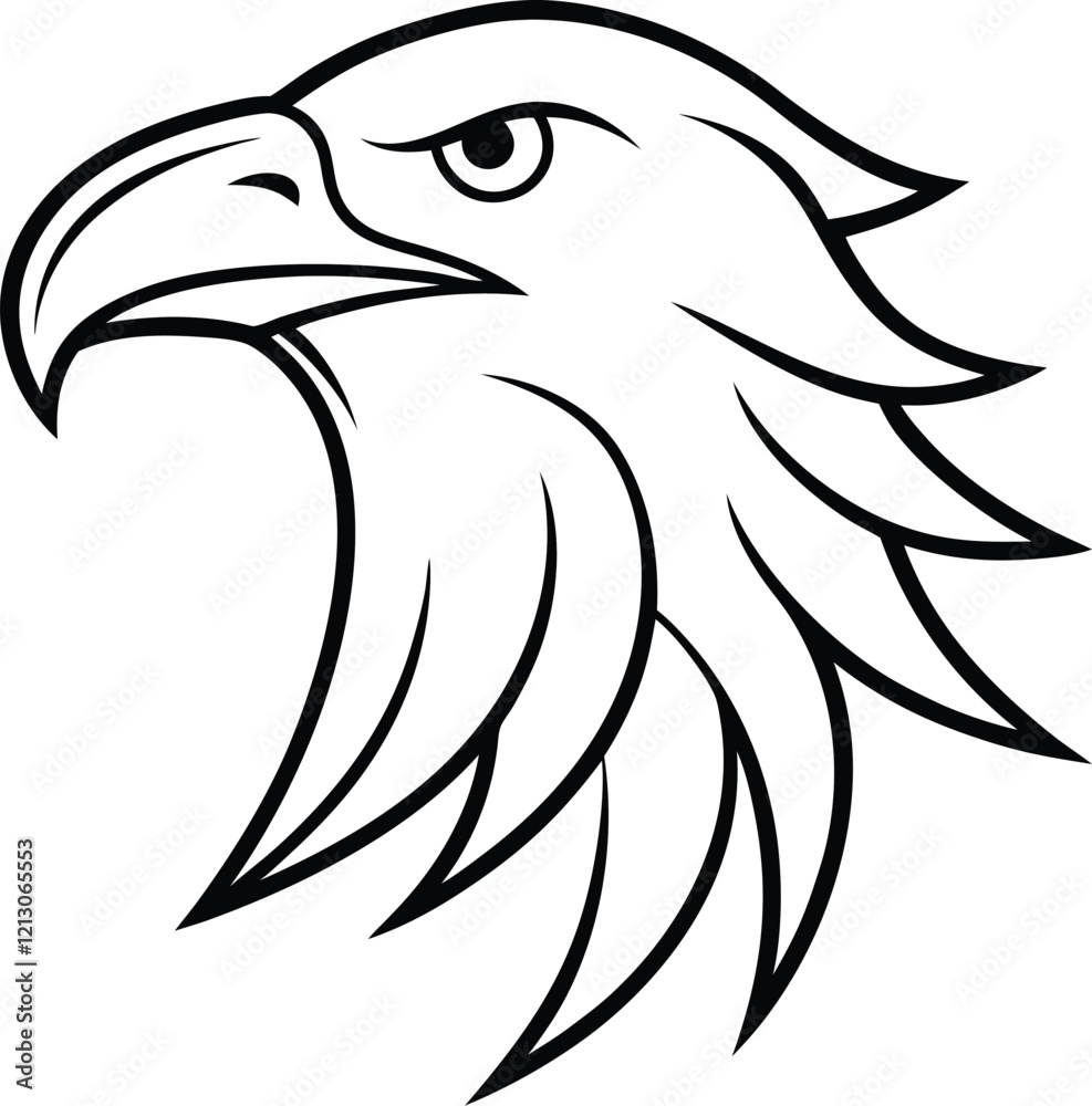 Obraz premium eagle line logo
