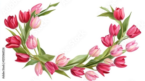Elegant white tulips arranged artistically against a textured gold and cream background, perfect for spring decor