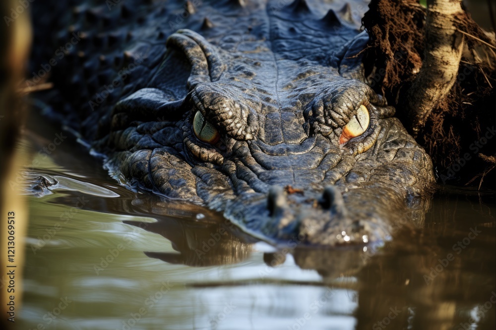Alligator in Shallow Water of Big Cypress: Everglades' Carnivore in Action Feeding on Fish Alligator in Shallow Water of Big Cypress: Everglades' Carnivore in Action Feeding on Fish