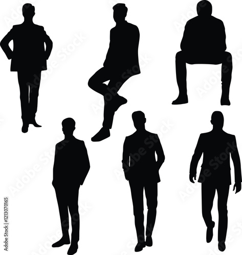 Business man silhouette 