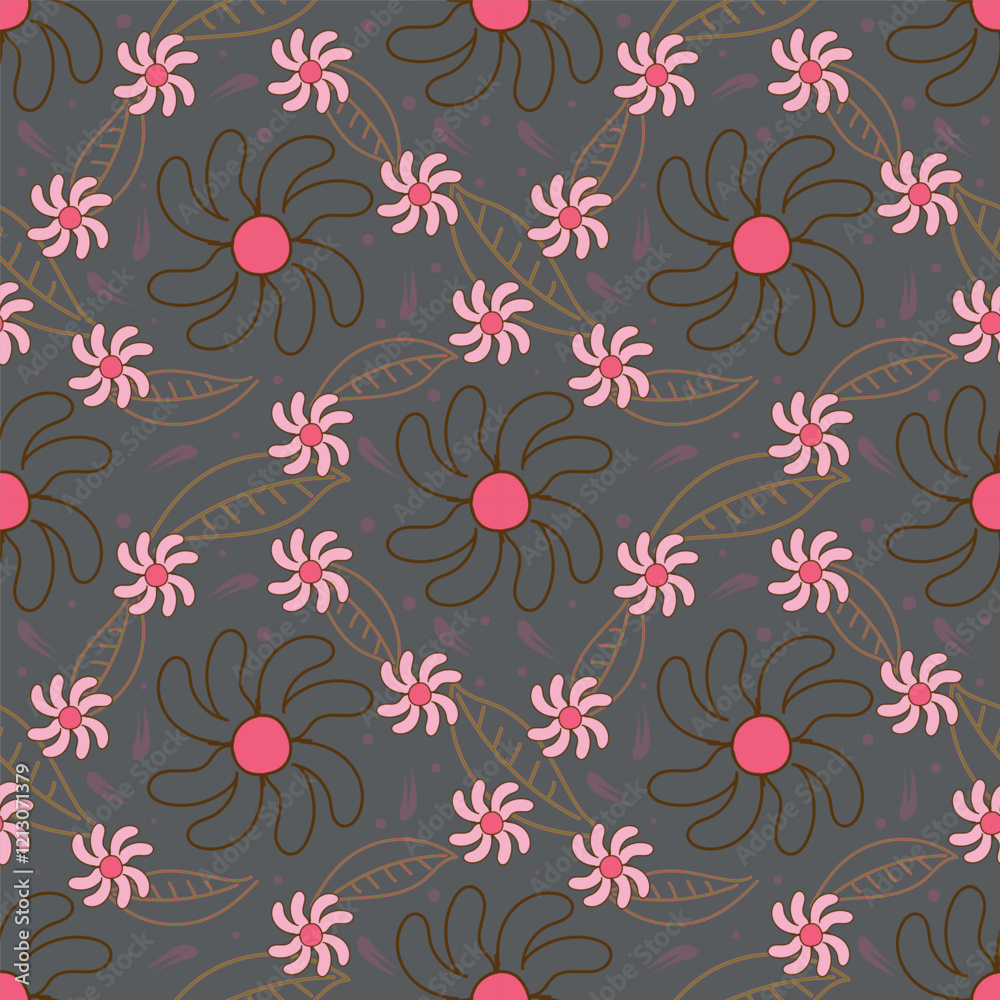 Obraz premium Floral Pattern Background
