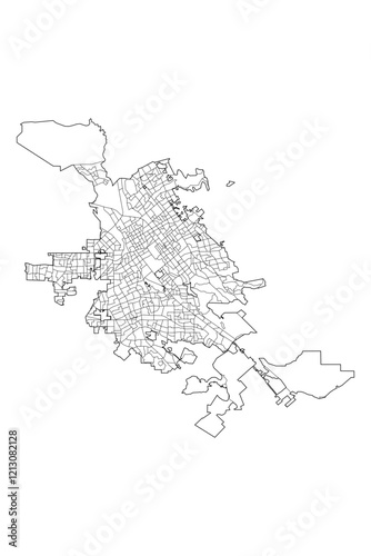 San Jose Neighborhoods: Vector Map of the Capital of Silicon Valley's Communities