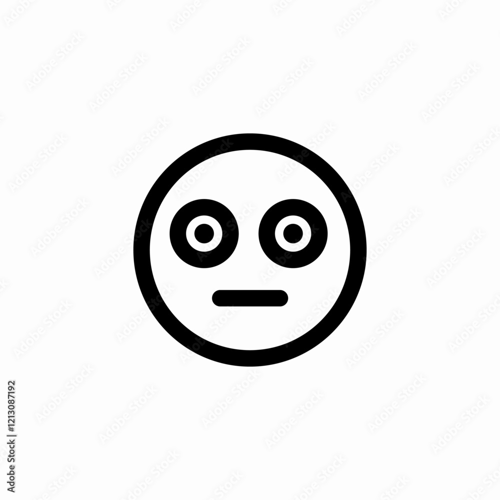 dazed mood icon sign vector dazed mood icon sign vector