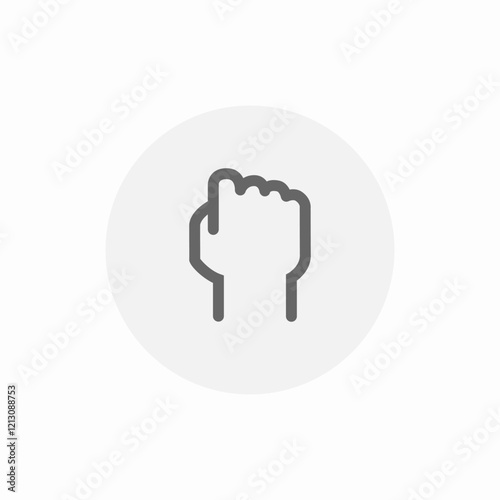 power hand icon sign vector