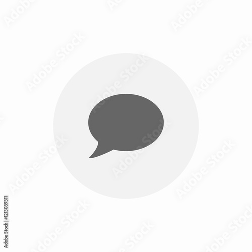 speech text bubble icon sign vector