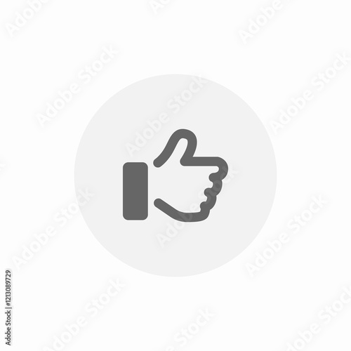 thumbs up icon sign vector