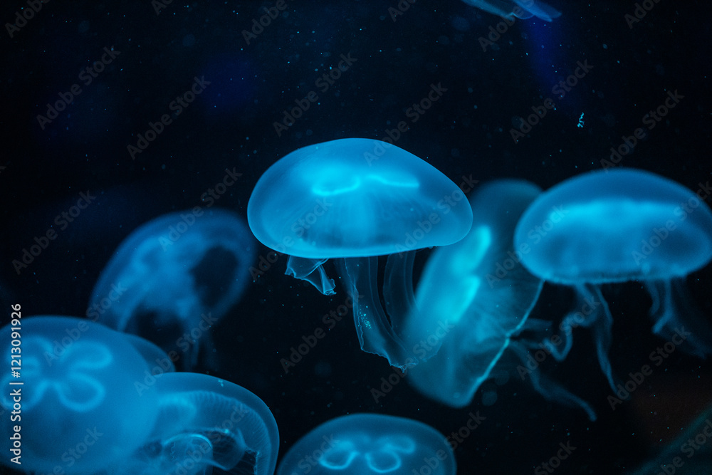Hellblaue Quallen Hellblaue Quallen