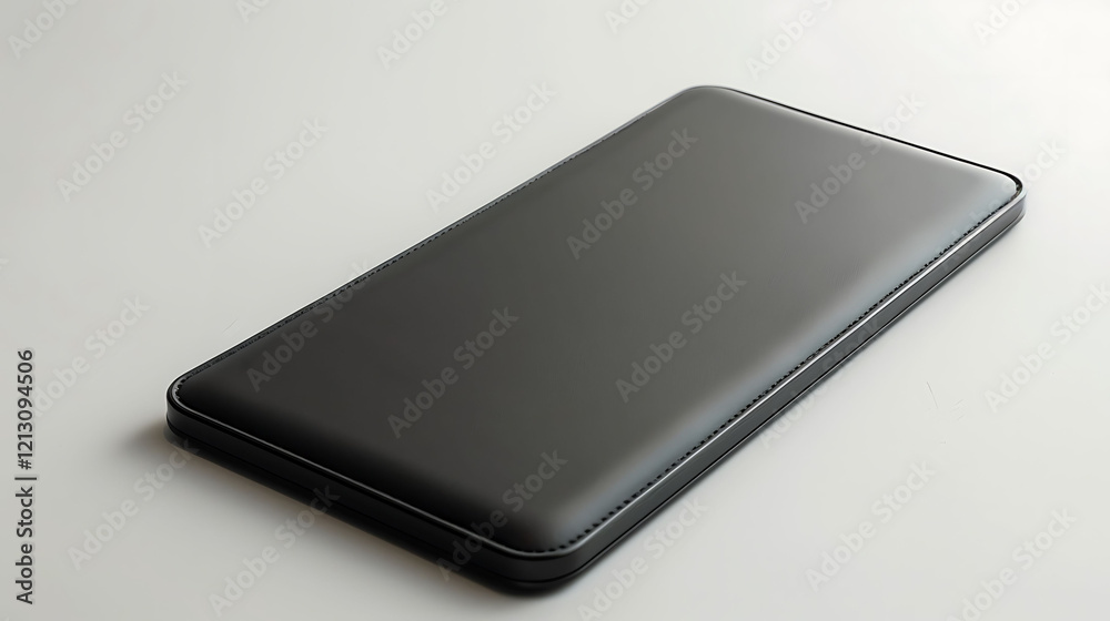 A slim and foldable wireless charging mat for travel use on a white background A slim and foldable wireless charging mat for travel use on a white background