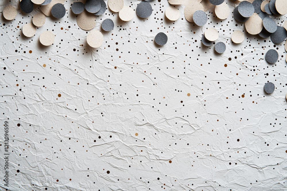Fototapeta premium Subtle pattern of gray and beige dots on textured background for eco-friendly branding purposes
