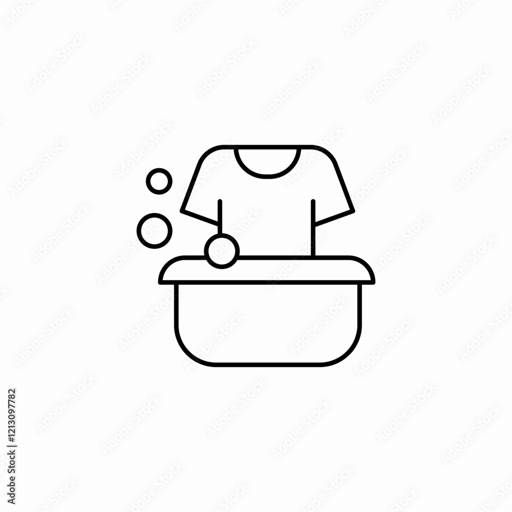 clothe hand washing icon sign vector clothe hand washing icon sign vector