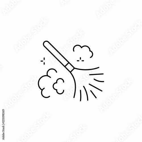 dust cleaning icon sign vector