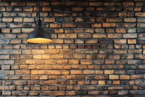 Wallpaper Mural Ceiling light against a brick wall Torontodigital.ca
