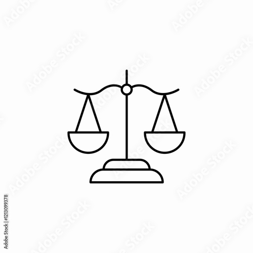 justice balance icon sign vector