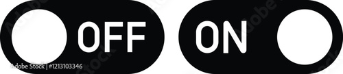 Power On Off Button icon in flat set. vector for apps or web Energy switch Power turn on, off symbol, shutdown Press start sign isolated on transparent background circle symbol Electric power
