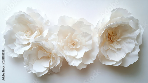 Lush White Flowers Beautifully Arranged to Enhance the Elegance of Any Space