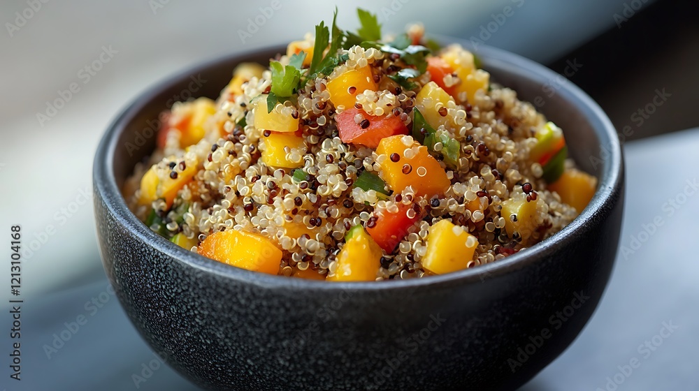 Delicious Quinoa Salad with Colorful Vegetables