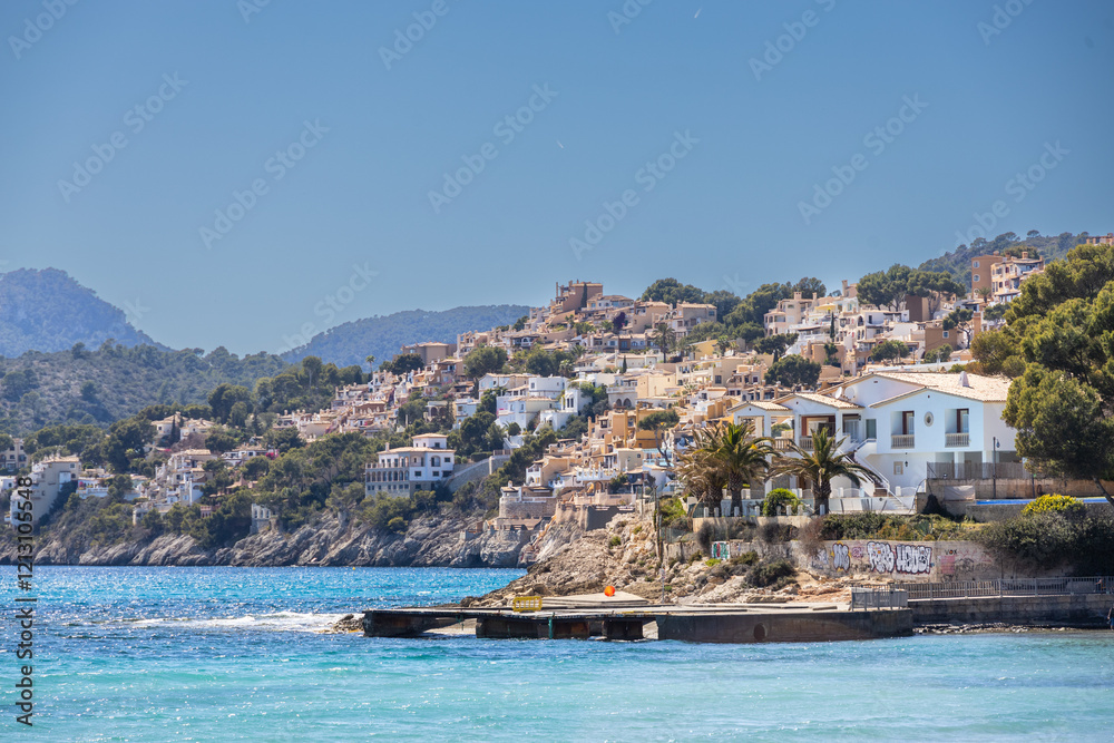 Fototapeta premium Mallorca Strand Dorf