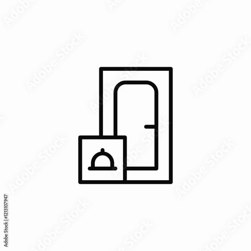 door delivery icon sign vector