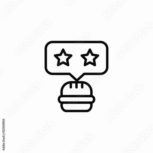 hamburger review icon sign vector