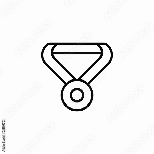 medal achievement icon sign vector