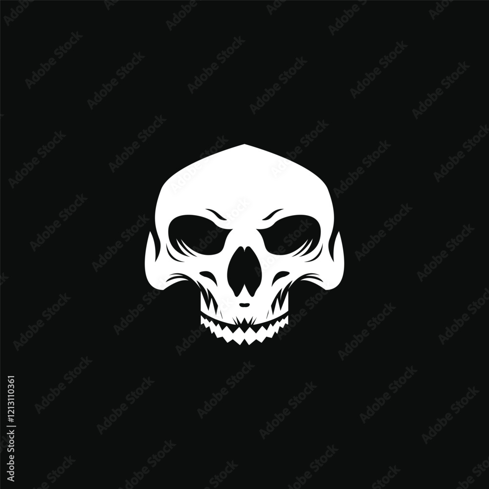 Skull head logo vector and symbol Skull head logo vector and symbol