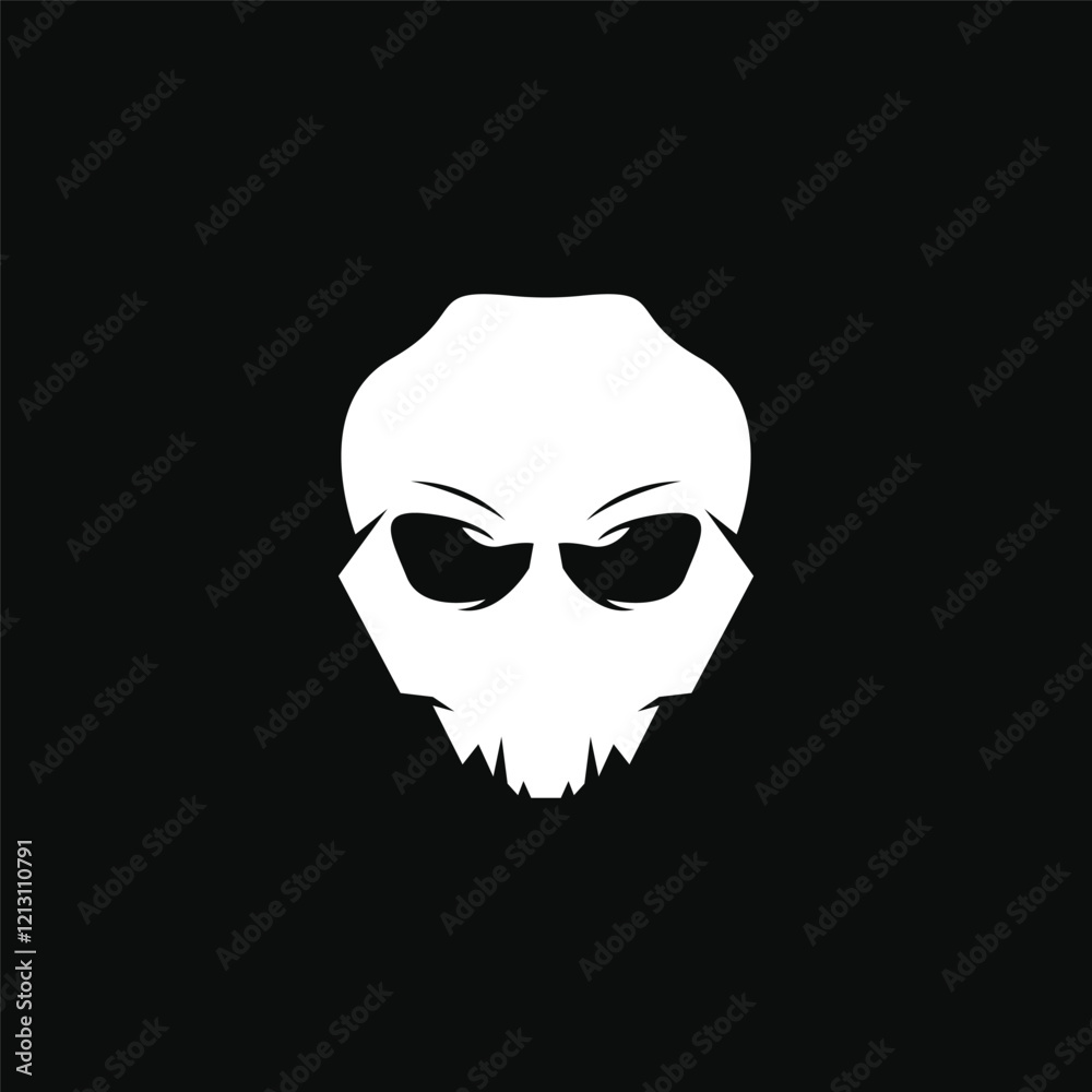 Skull head logo vector and symbol Skull head logo vector and symbol