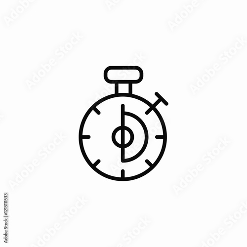 stopwatch reminder icon sign vector