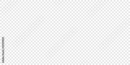 Checkered pattern imitation abstract transparent background. Grid from grey and white squares. Seamless decorative space similar to transparency. Vector illustration