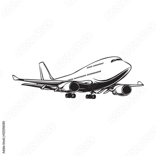 airplane isolated on white
