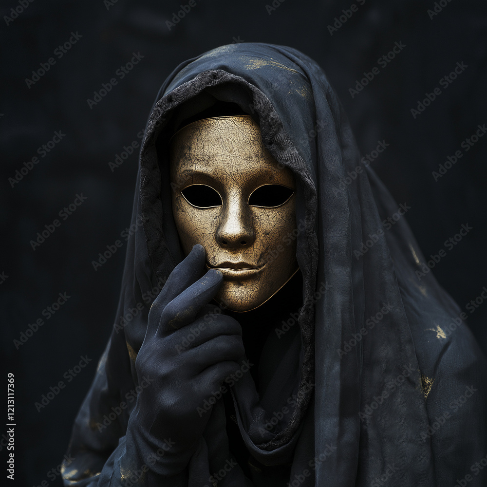 Hidden Identity: Faceless Figure Concealing True Self with Mask, Mysterious, Enigma, Secrecy, Hidden Identity: Faceless Figure Concealing True Self with Mask, Mysterious, Enigma, Secrecy,