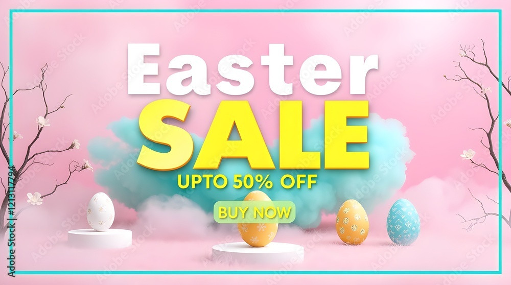 easter  sale banner,easter discount offer